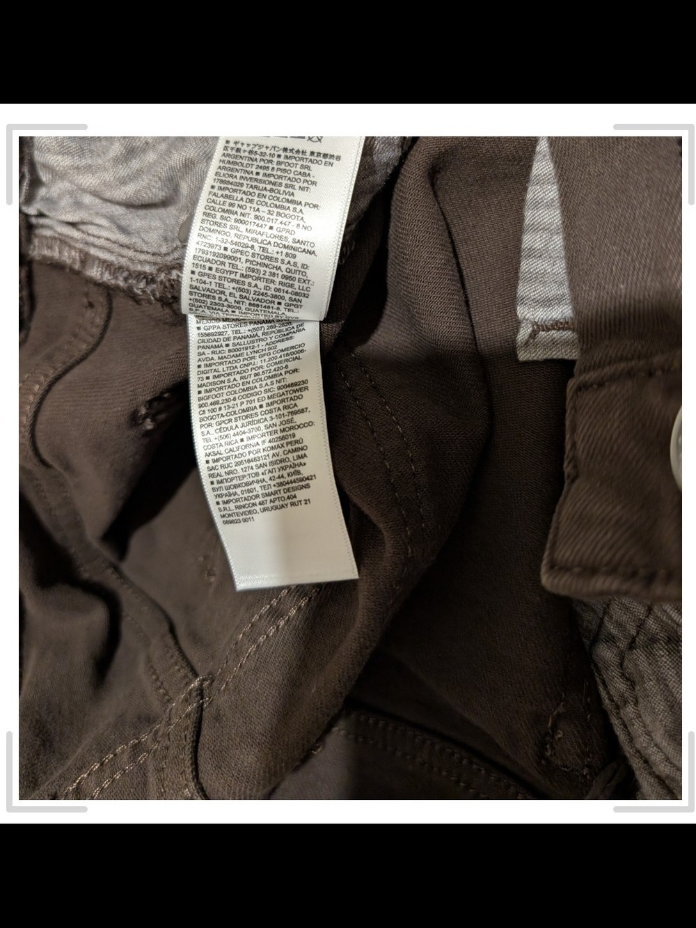 Pre-owned GAP Dark Brown Maxi Skirt with Front Center Slit - Picture 5 of 6